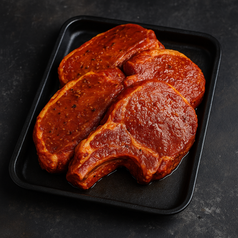 Marinated Pork Chops in Bath