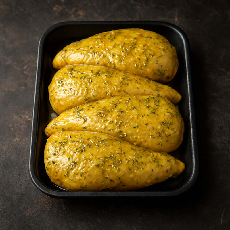 Garlic Butter Chicken Breast in Bath